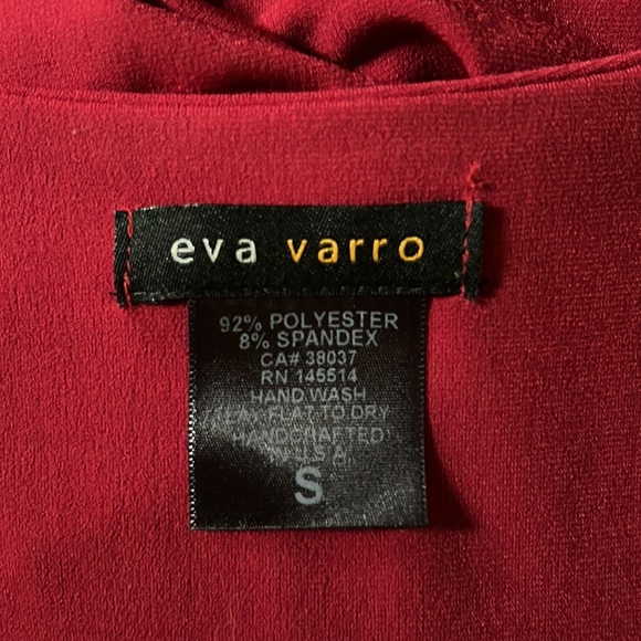 Eva Varro Ruched Stretched Bodycon Red Dress Size Small - Picture 13 of 13